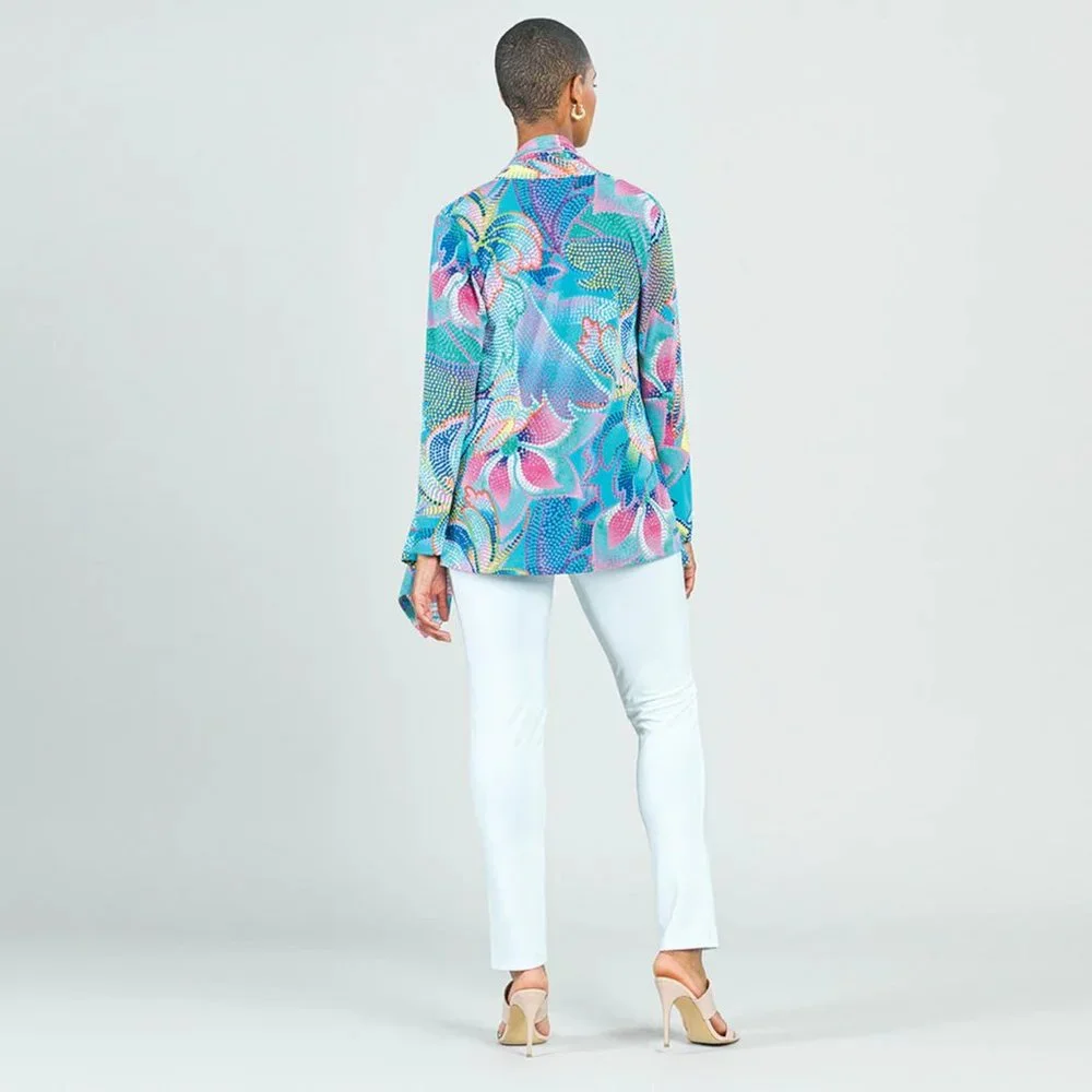 NWT Clara Sunwoo 2 pc cardigan set in blue pastel print - Picture 2 of 3